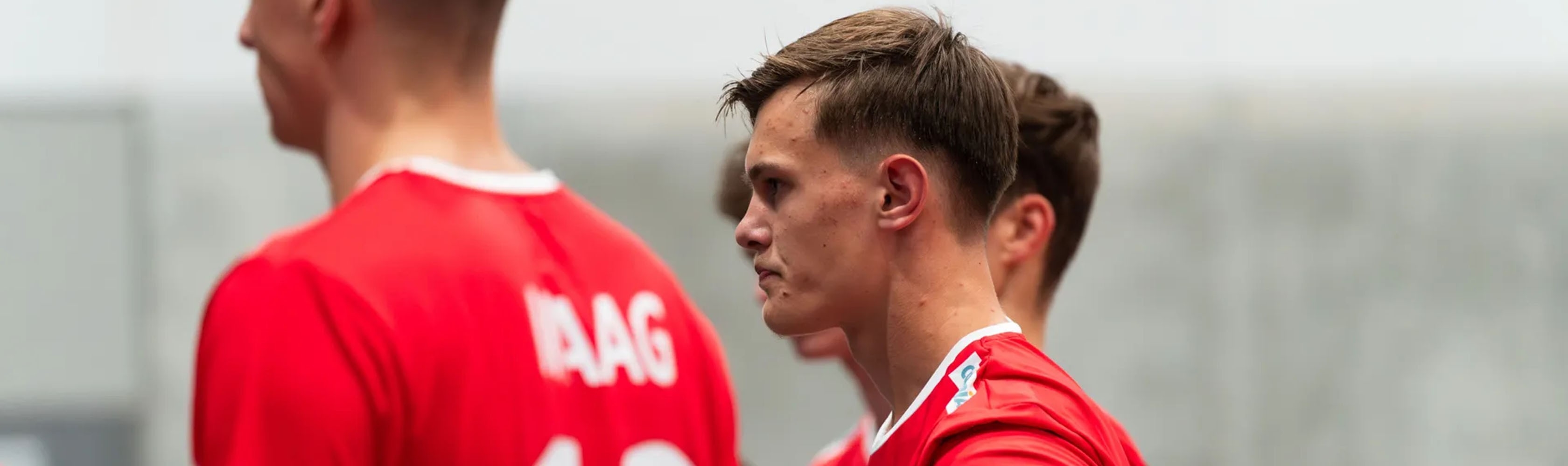 Volleyballer Lars Migge mit der Schweizer Nationalmannschaft. Copyright: Nicolas Moor