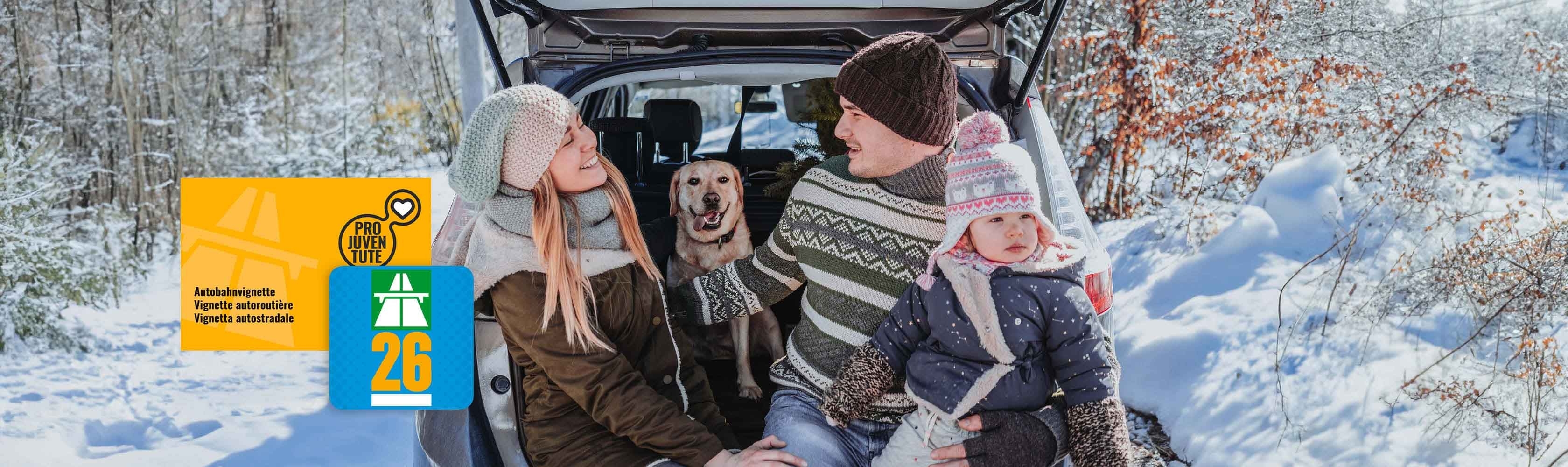 Autobahnvignette für 2026 von Pro Juventute zu gewinnen