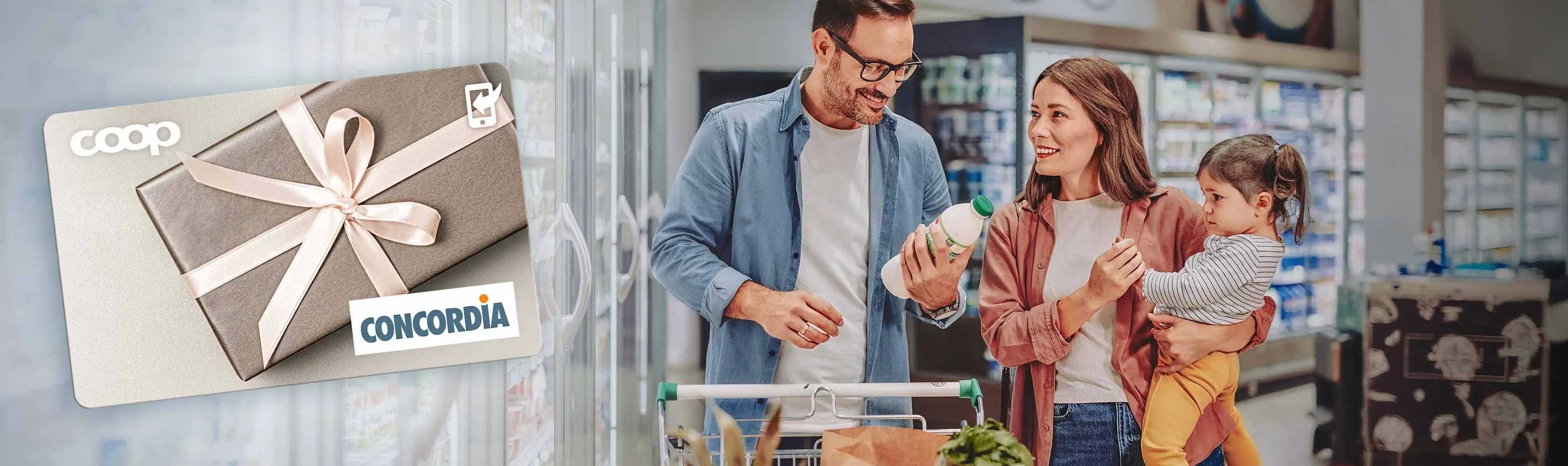 Migros – Mutter und Kind am einkaufen