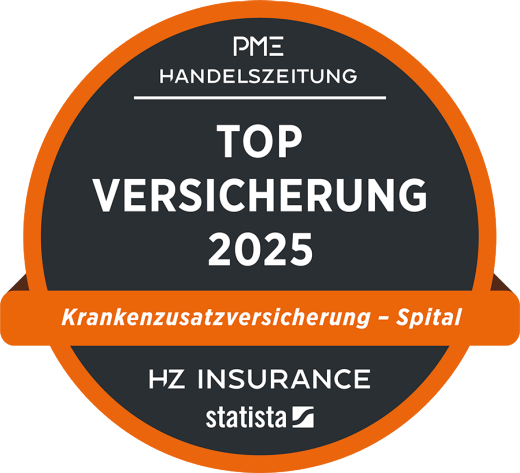 Kundenzufriedenheit - Statista hat die CONCORDIA im Jahr 2025 zur Top Versicherung bezüglich der Spital-Zusatzversicherung ernannt