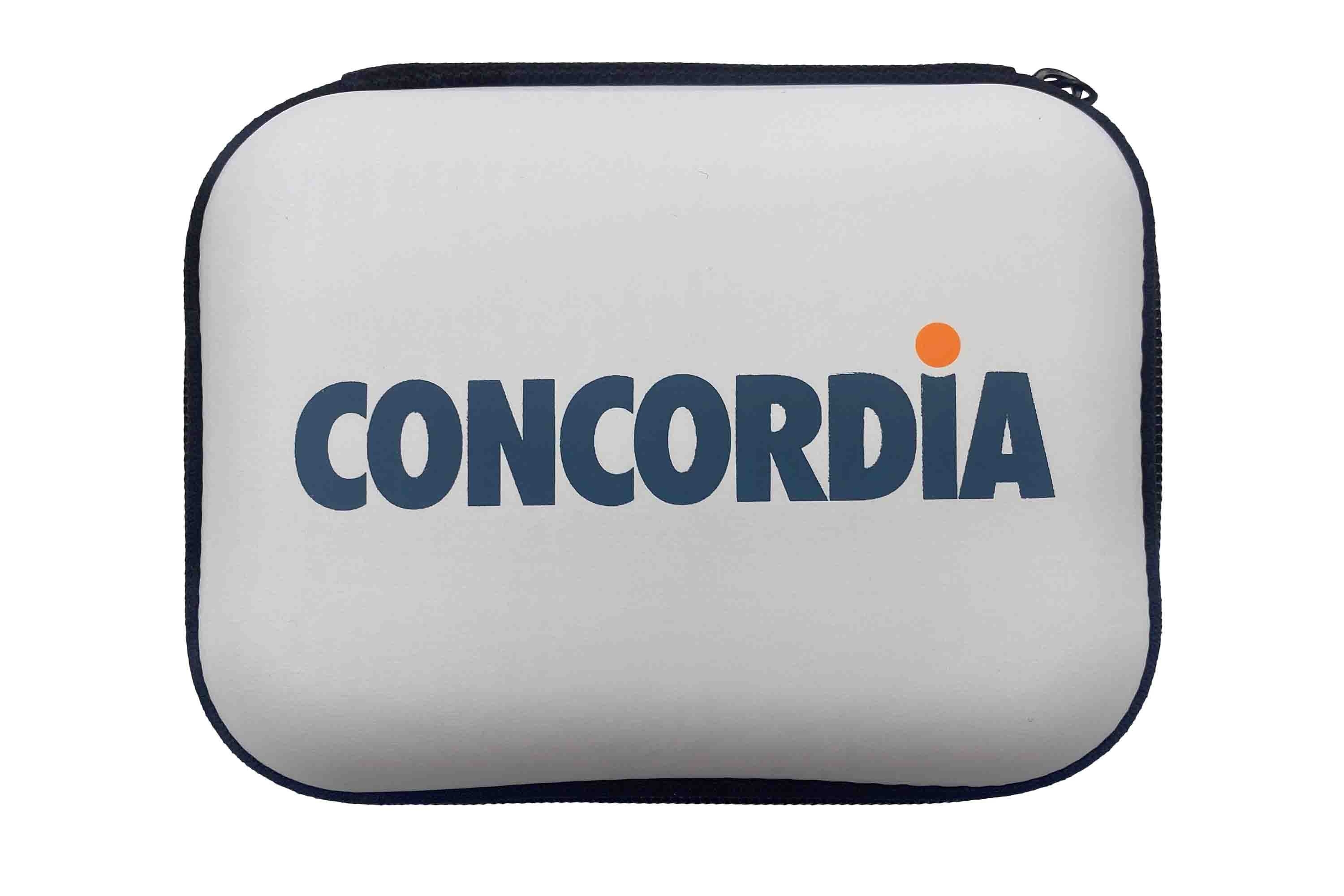 Kind ist krank - Etui der Reiseapotheke mit dem CONCORDIA-Logo