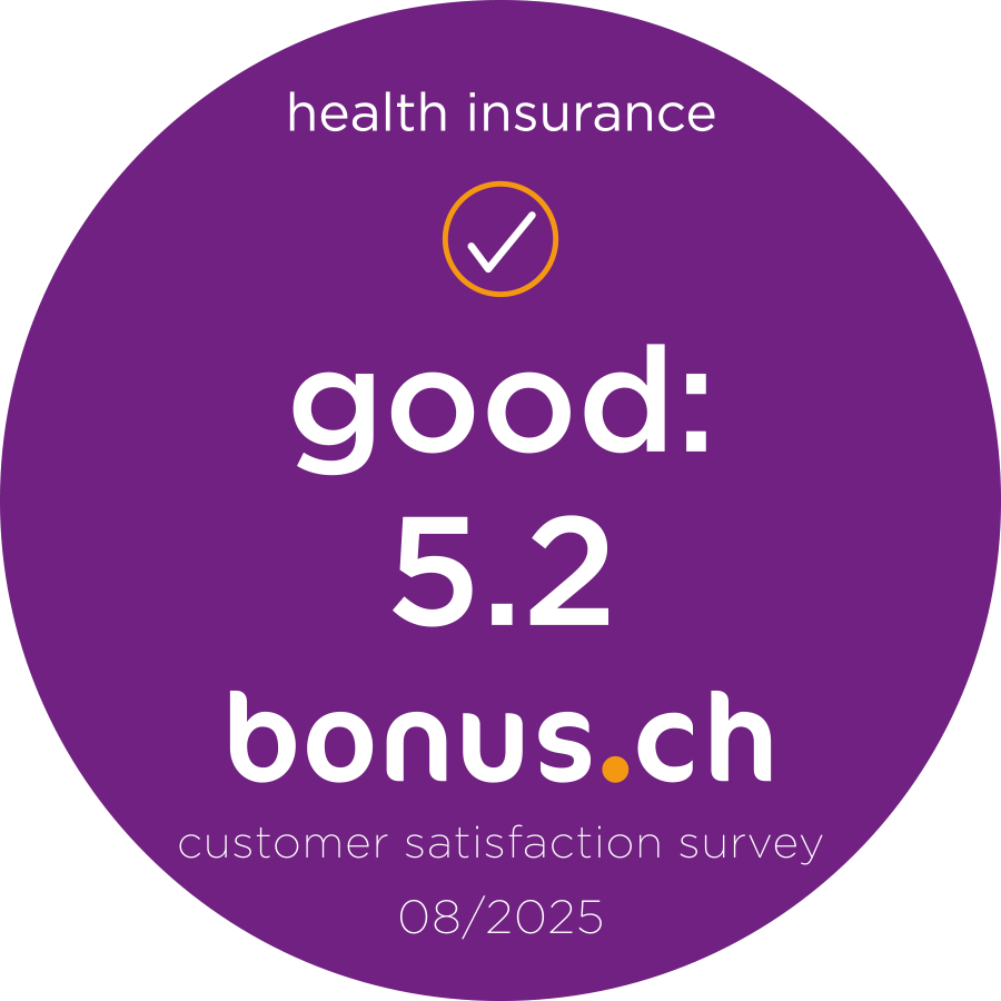 Kundenzufriedenheit - Bonus.ch hat der CONCORDIA im Jahr 2025 die Note 5.2 (gut) zur Kundenzufriedenheit verliehen