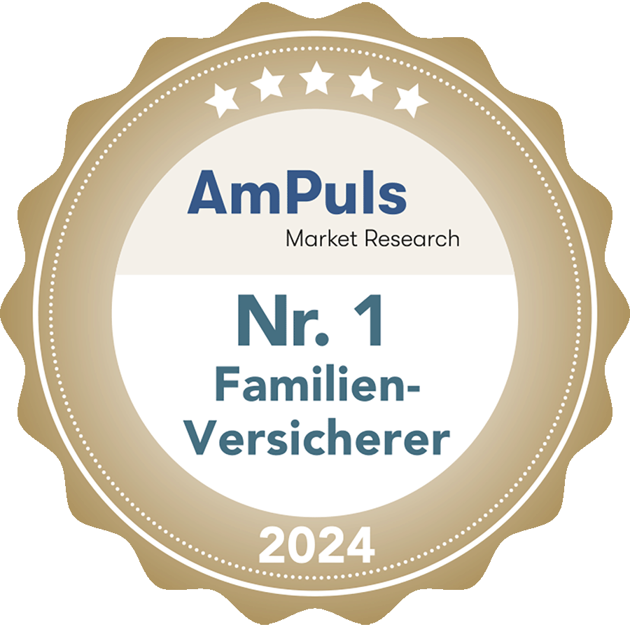 Kundenzufriedenheit - AmPuls hat die CONCORDIA im Jahr 2024 zum Familien-Versicherer Nr. 1 ernannt