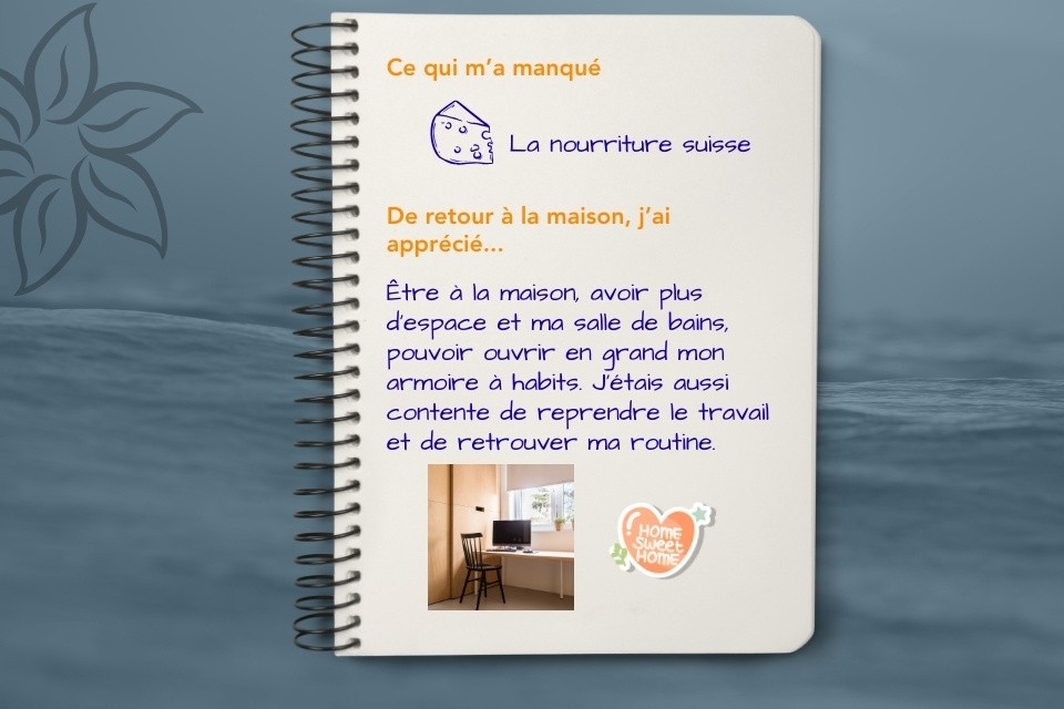 Fiche de voyage de Fabienne, spécialiste en prestations et responsable adjointe de groupe Prestations