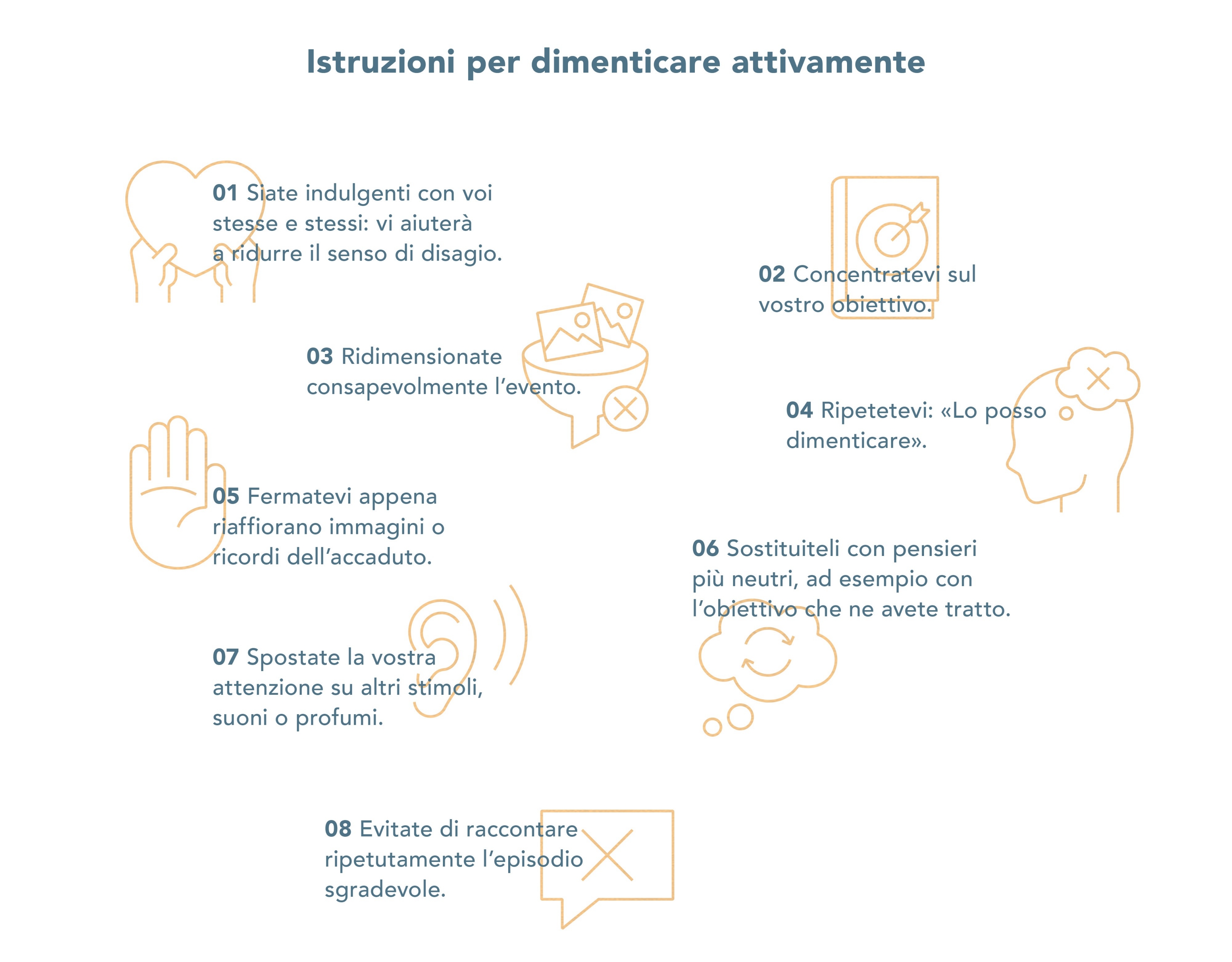 Una guida su come dimenticare attivamente