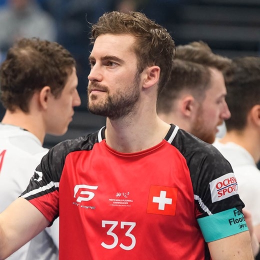 Ritratto di Luca Graf - Capitano della Squadra Nazionale Svizzera di Floorball