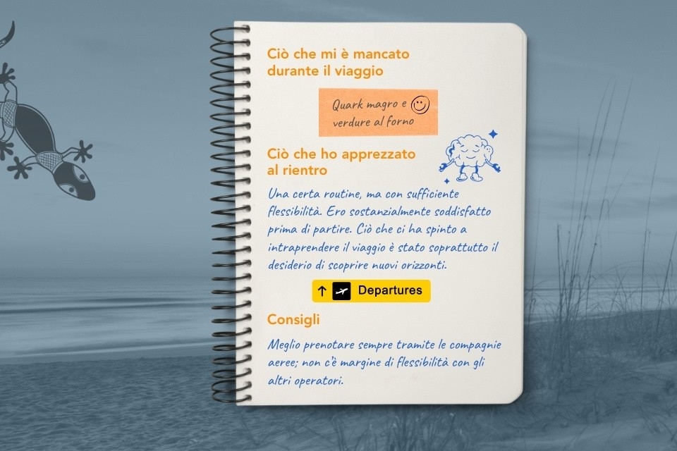 Scheda di viaggio di Sebastian, business process manager e ingegnere informatico