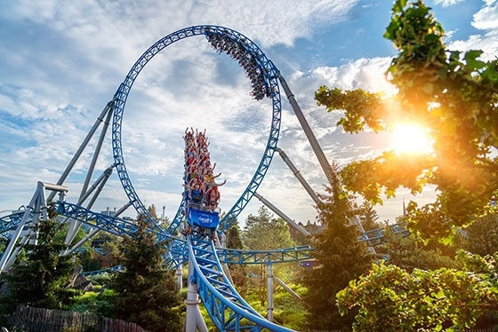 Europa-Park – Achterbahn «Bluefire» mit einem Looping