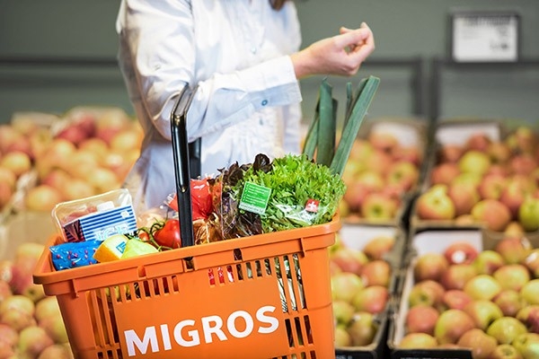 Concorso Migros - Una foto di un cesto della spesa della Migros