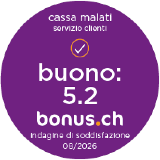 Kundenservice - Bonus.ch hat der CONCORDIA im Jahr 2025 die Bestnote 5.2 zur Vertragsabwicklung verliehen
