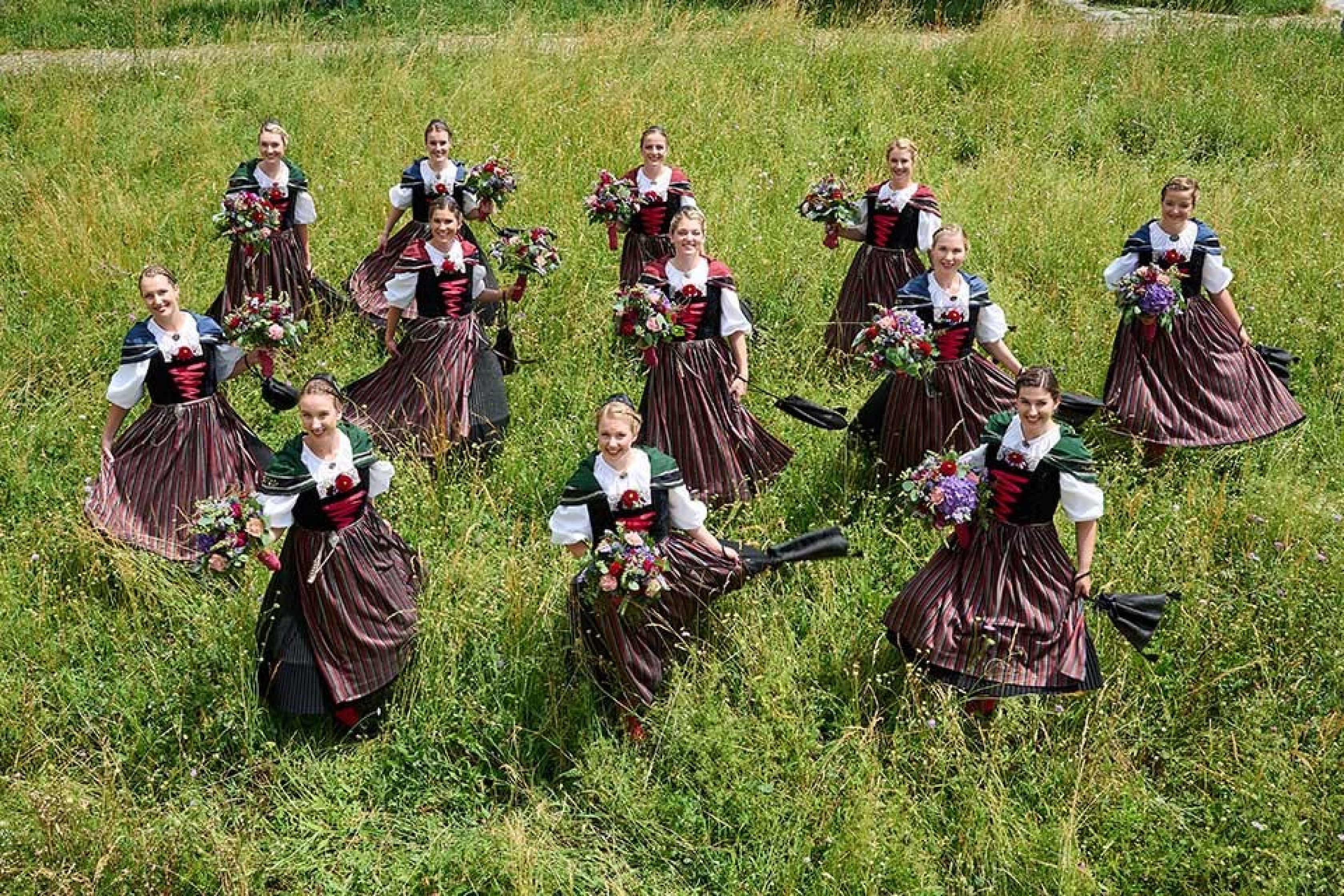 Die 12 Ehrendamen werden am ESAF Pratteln im Baselbiet im Mittelpunkt des Festes stehen und es von seiner schönsten Seite zeigen.