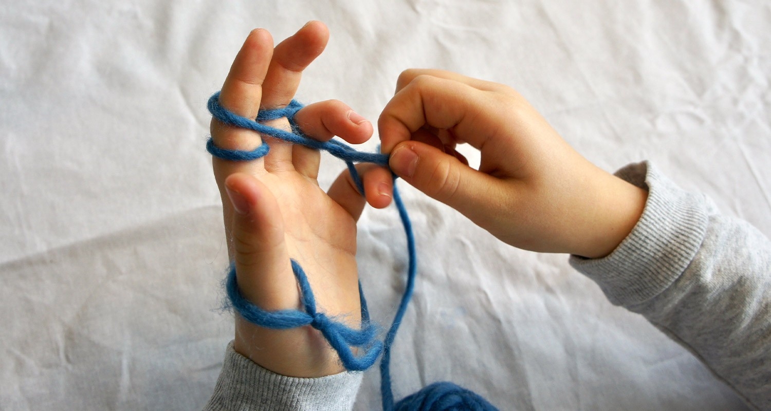 Tricoter avec les doigts