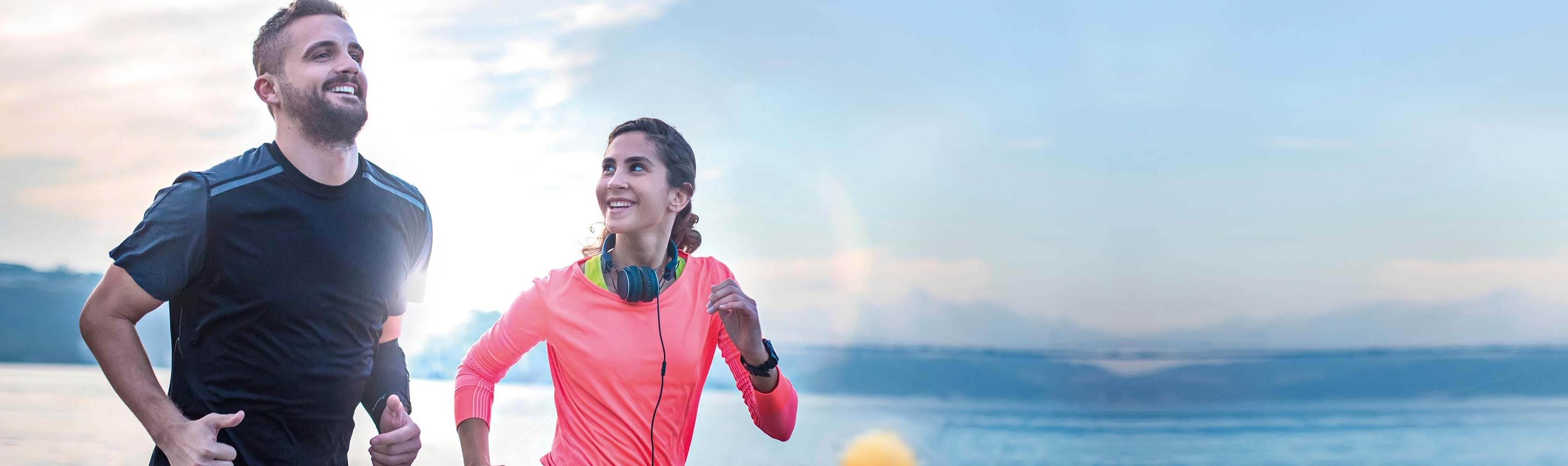 Paar beim Joggen